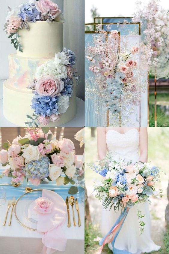 Navy-blue-and-pink-wedding-theme
