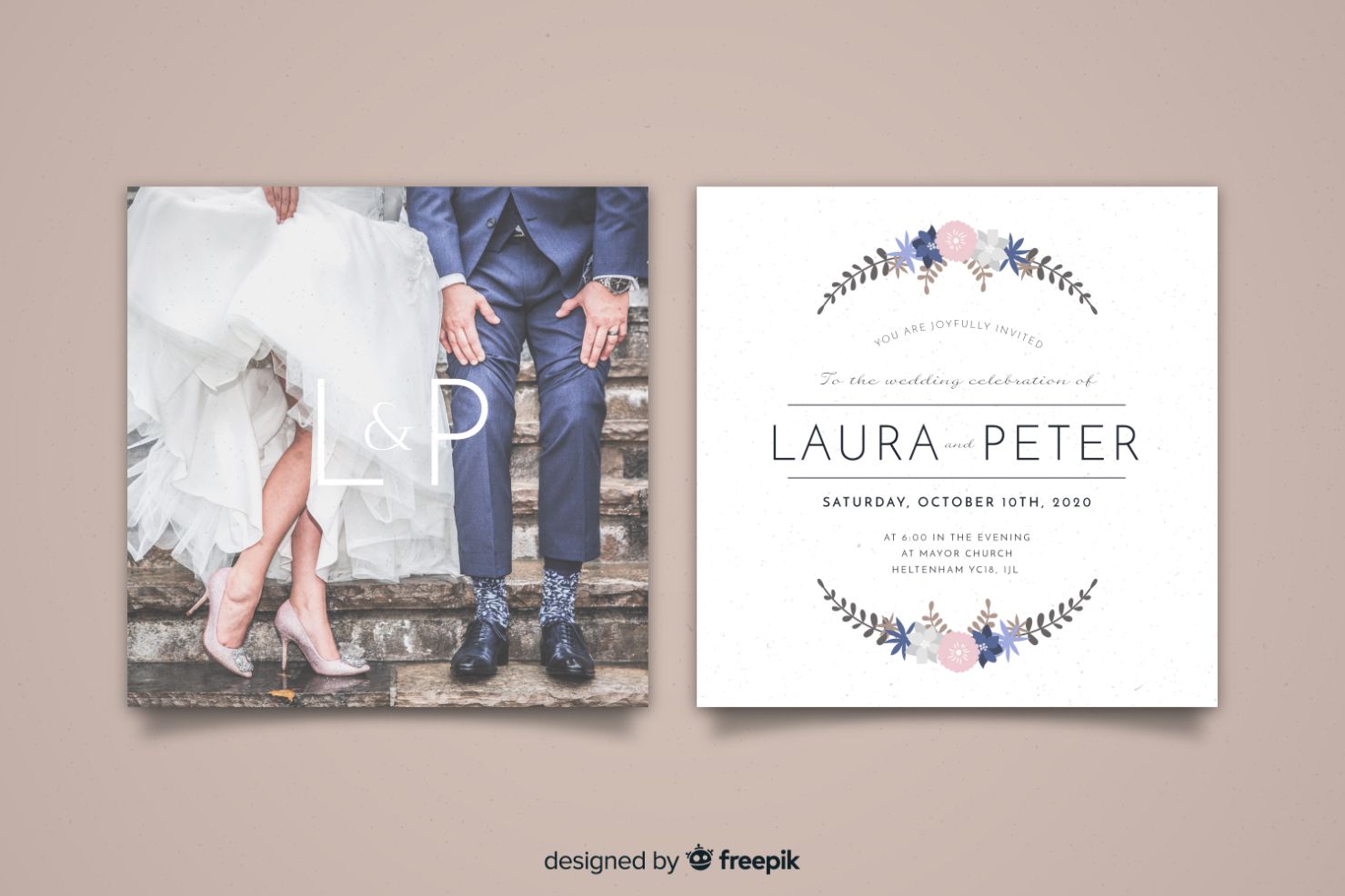 3.-Wedding-invitation-writing-–-unique-design-ideas-to-inspire-you_invitation-with-the-bride-and-groom-personal-picture